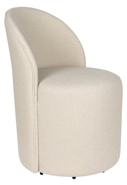 Zuiver Béžové sametové lounge křeslo PLUSH