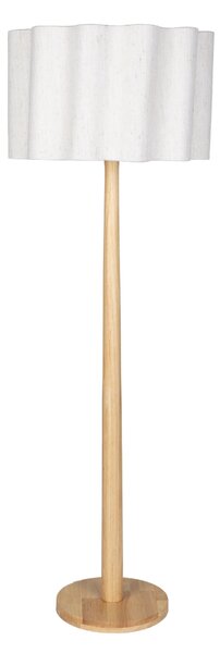 Dutchbone Dřevěná stojací lampa SCALLOP 149 cm