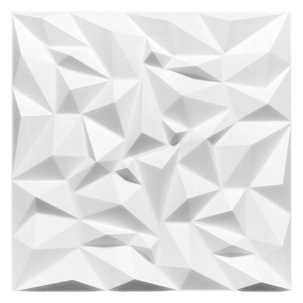 Obklad 3D XPS extrudovaný polystyren Krystal bílý samet