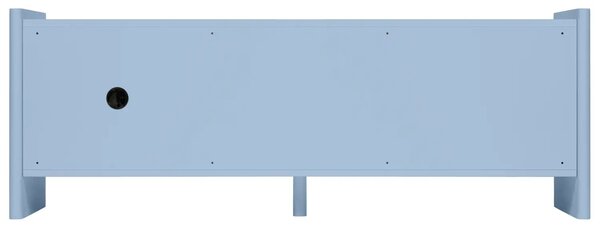 Noo.ma Modrý lakovaný TV stolek Rali 160 x 48 cm