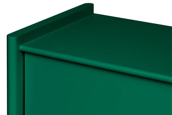 Noo.ma Zelený lakovaný TV stolek Rali 160 x 48 cm