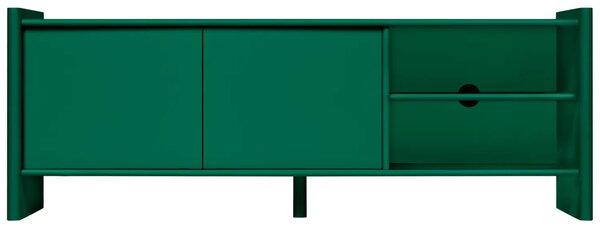 Noo.ma Zelený lakovaný TV stolek Rali 160 x 48 cm
