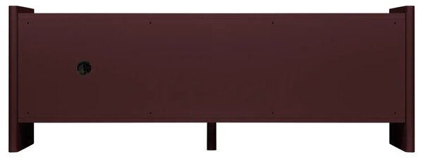 Noo.ma Červený lakovaný TV stolek Rali 160 x 48 cm