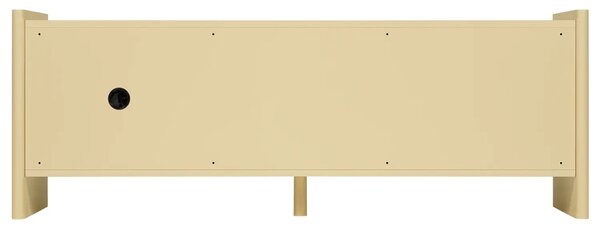 Noo.ma Žlutý lakovaný TV stolek Rali 160 x 48 cm