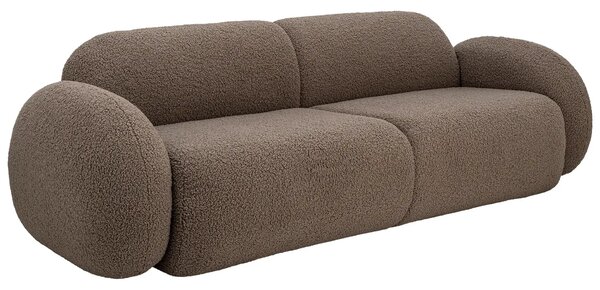 Bloomingville Hnědá trojmístná bouclé pohovka Magola 228 cm