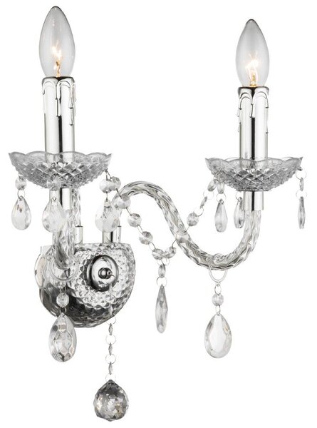 Toolight Rea, Nástěnné svítidlo EBT017-2W Transparent, OSW-01232