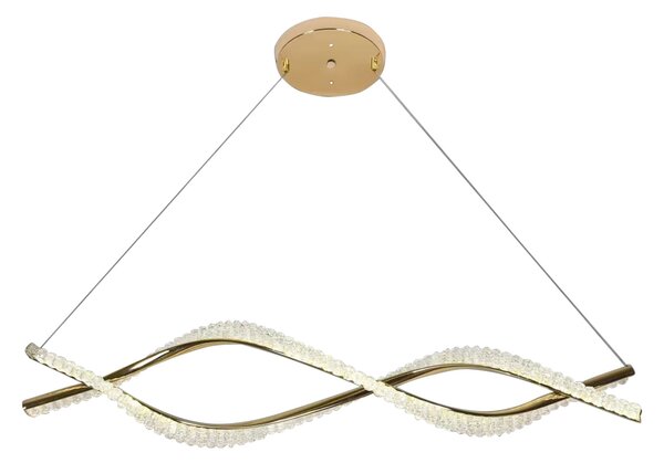 Toolight LED osvětlení s vlnitým tvarem G033-CP zlatá