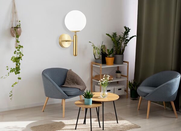 Toolight Rea, Nástěnné svítidlo G098-1W GOLD, OSW-09723