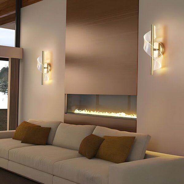 Toolight Rea, Nástěnné svítidlo LED G032-W Gold, OSW-09700