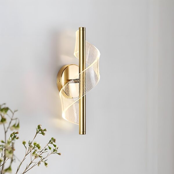 Toolight Rea, Nástěnné svítidlo LED G032-W Gold, OSW-09700