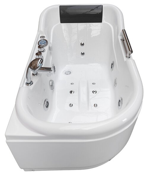 BPS-koupelny Hydromasážní vana HYD-LE796L 140x80 LEVÁ bez ohřevu vody
