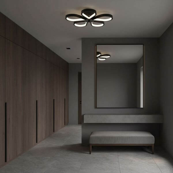 Toolight Rea, Stropní svítidlo LHJ075-C BLACK/WHITE LED, OSW-50055