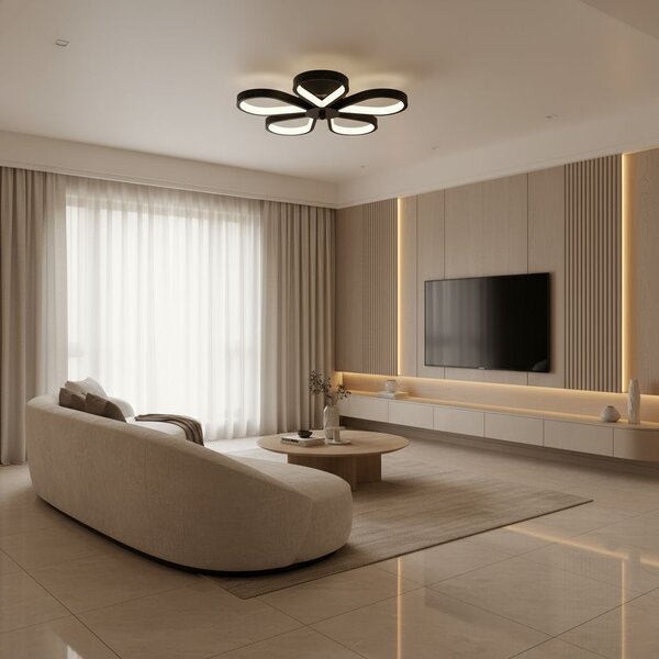 Toolight Rea, Stropní svítidlo LHJ075-C BLACK/WHITE LED, OSW-50055