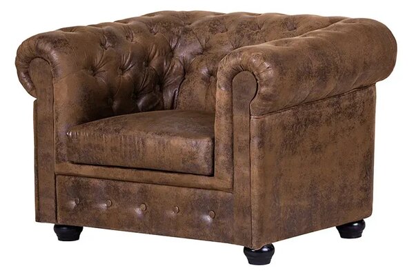 Chesterfield Bis Křeslo 1M hnědé