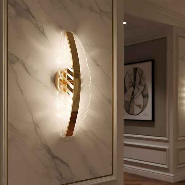 Toolight Rea, Nástěnné svítidlo LED G140-W Gold, OSW-02609