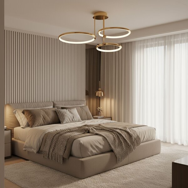 Toolight Rea, Stropní svítidlo G122-3C GOLD LED, OSW-02614