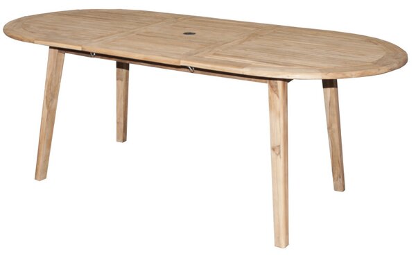 Doppler TECTONA - dřevěný rozkládací teakový stůl 150/200x95 cm - Zboží s drobnou vadou (N294)