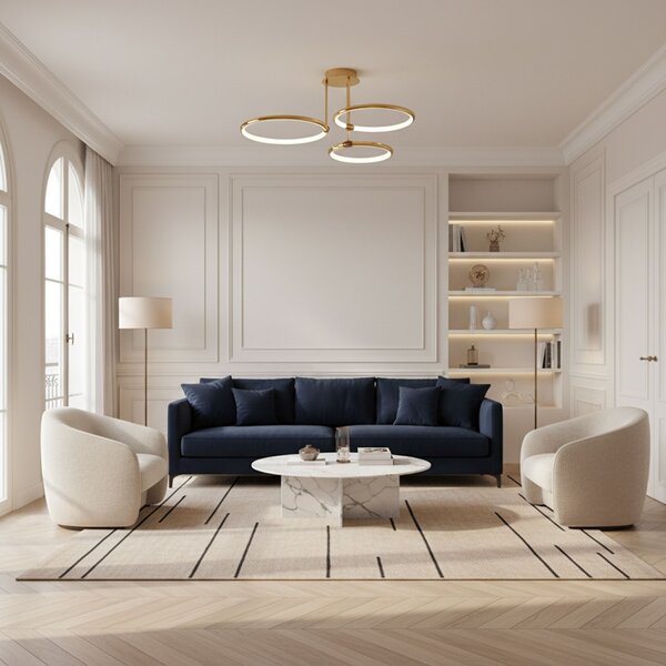 Toolight Rea, Stropní svítidlo G122-3C GOLD LED, OSW-02614