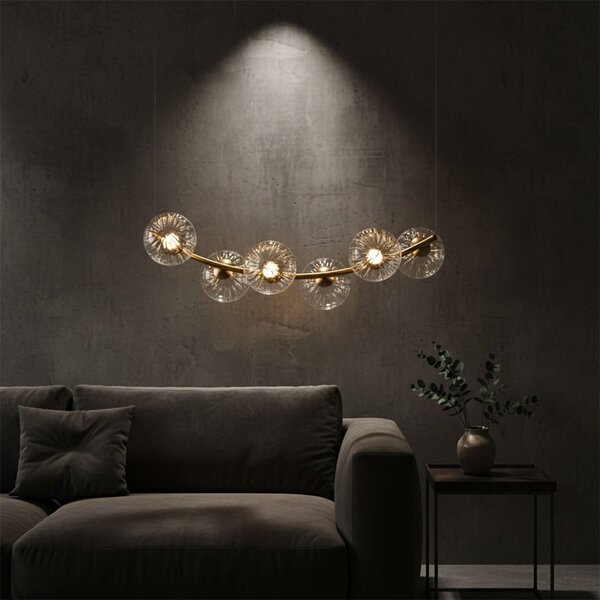Toolight Rea, Stropní svítidlo G133-6CP Gold, OSW-02607