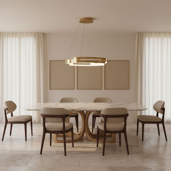 Toolight Rea, Stropní svítidlo G127-CP 50cm GOLD, OSW-02619
