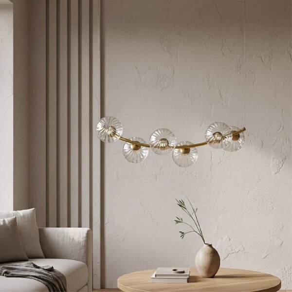 Toolight Rea, Stropní svítidlo G133-6CP Gold, OSW-02607