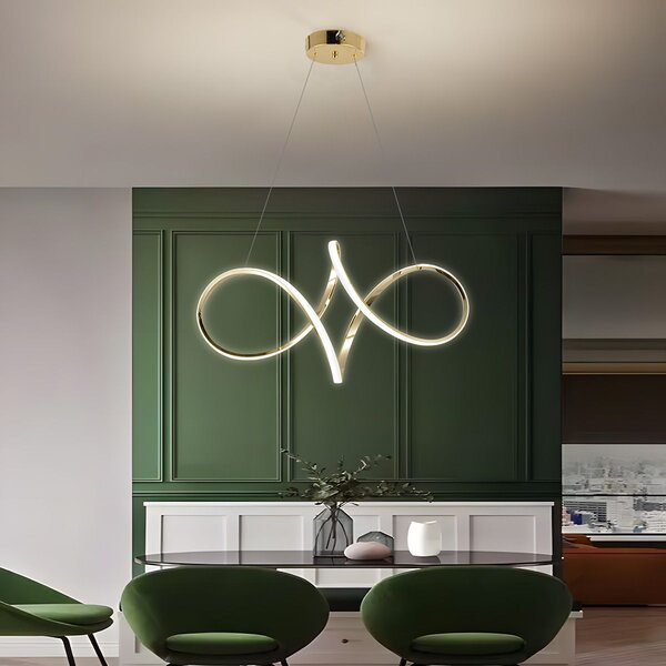 Toolight Rea, Závěsné LED svítidlo G081-1CP Gold, OSW-09740