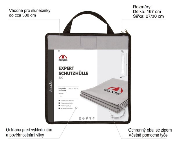 Doppler EXPERT - ochranný obal pro slunečníky do 3m