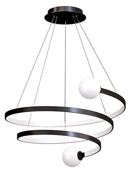 Toolight Rea, Závěsná lampa LHJ029-CP BLACK, OSW-50047