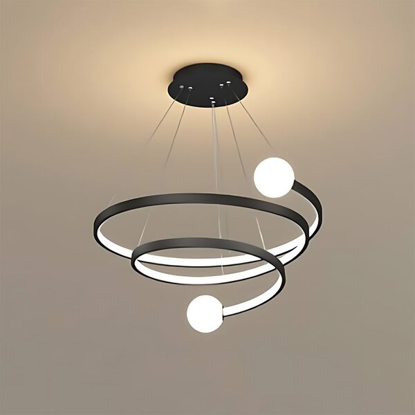 Toolight Rea, Závěsná lampa LHJ029-CP BLACK, OSW-50047