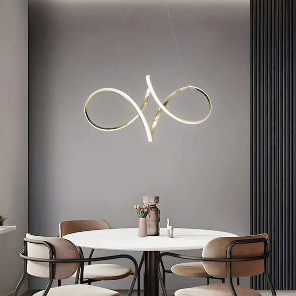 Toolight Rea, Závěsné LED svítidlo G081-1CP Gold, OSW-09740