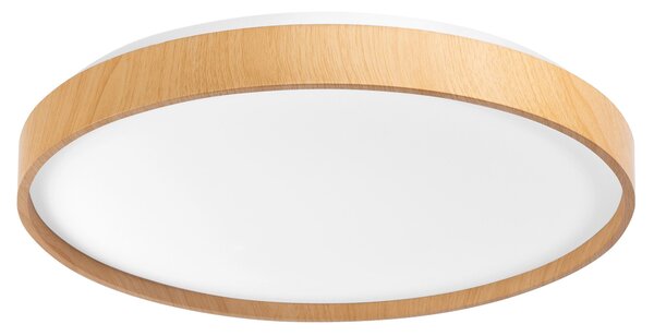 Toolight Toolight, LED stropní svítidlo 40cm, 24W, 4000lm, G116-C, přírodní hnědá-bílá, OSW-06382
