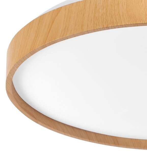 Toolight Toolight, LED stropní svítidlo 40cm, 24W, 4000lm, G116-C, přírodní hnědá-bílá, OSW-06382