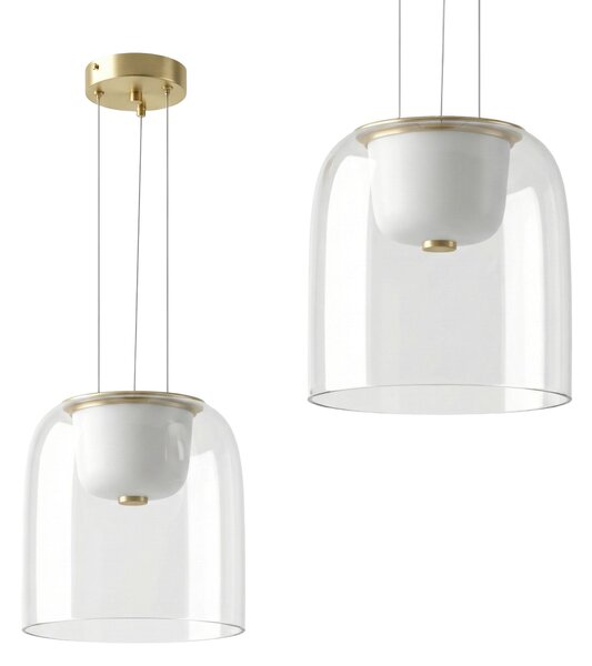 Toolight Toolight, LED závěsné svítidlo 7W, 4000K, 1000lm, APP1689-1PC A, zlatá, OSW-04378