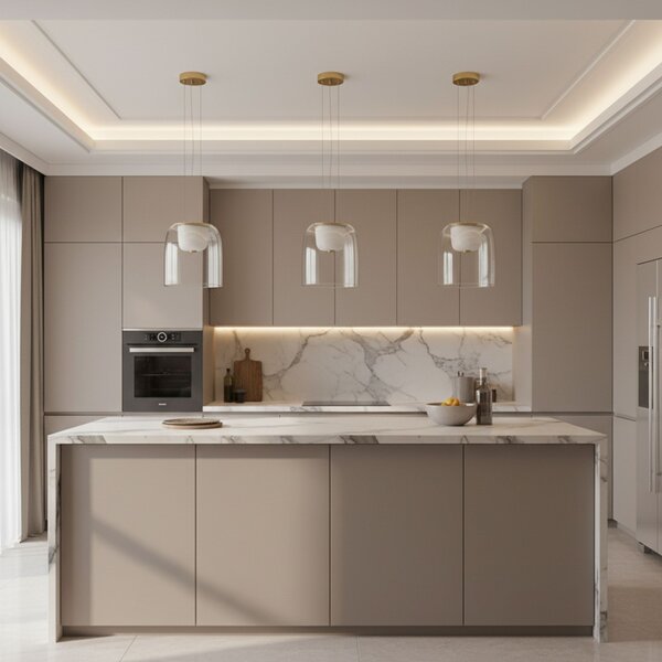 Toolight Toolight, LED závěsné svítidlo 7W, 4000K, 1000lm, APP1689-1PC A, zlatá, OSW-04378