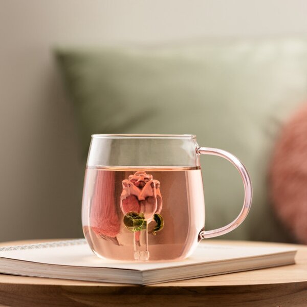 Šálek ROSADO s růží 724565 400 ml