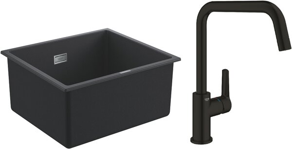 Sada granitový dřez Grohe K700 31653AP0, kuchyňská baterie Grohe Start 304702430