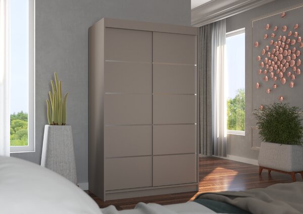ADRK Šatní skříň posuvná BENISSO K 120, kašmír