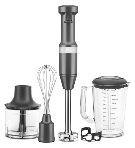 KitchenAid tyčový mixér s příslušenstvím 5KHBV83 - tmavě šedý mat