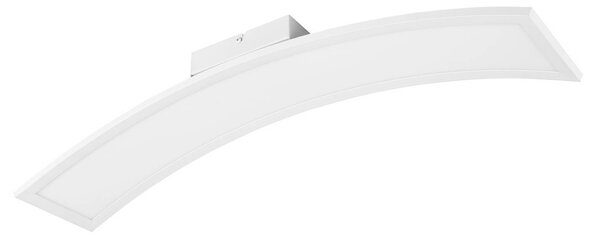 Reality Leuchten LED stropní svítidlo Sigma, bílé, 3 000 K, 2 600 lm, kovové, stmívatelný, Bílá / opál, Obývací pokoj / jídelna, kov, Moderní