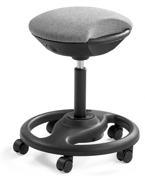 AJ Produkty Balanční stolička SEATON, světle šedý sedák