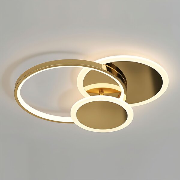 Toolight Toolight, LED stropní svítidlo + dálkové ovládání, APP1710-C, zlatá lesklá, OSW-04039