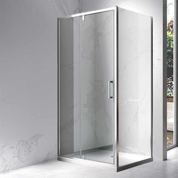 BPS-koupelny Obdélníkový sprchový kout HYD-OK06C 110x80 chrom/transparent - bez vaničky