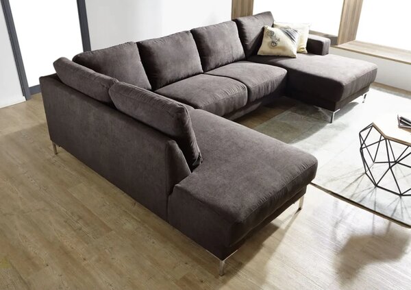 Milano Brownish Grey: Rohová sedací souprava do U