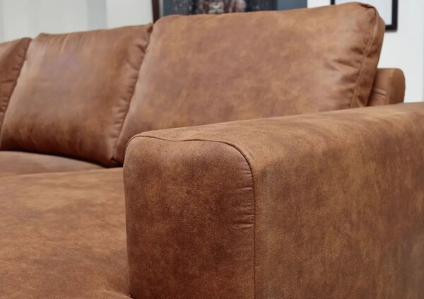 Milano Cognac: Rohová sedací souprava do U