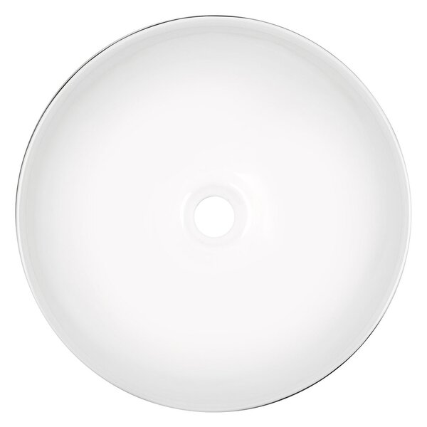 Novoterm Keramické umyvadlo na desku NV-KR-301 BW (ø 40 cm)