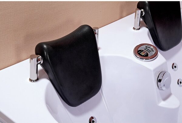 BPS-koupelny Hydromasážní vířivá vana Carmen 631LH 180x120 s ohřevem vody, pravá