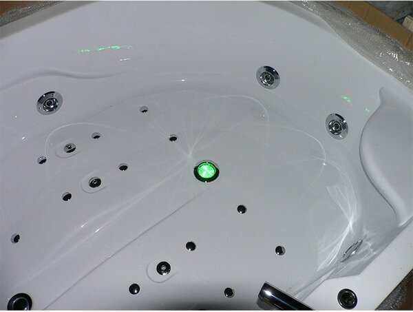 BPS-koupelny Hydromasážní vířivá vana Carmen 631LH 180x120 s ohřevem vody, pravá