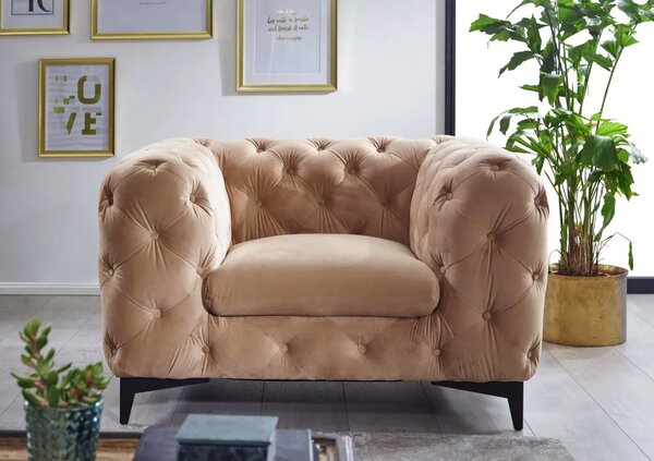 Chelsea: Křeslo 1M dark beige