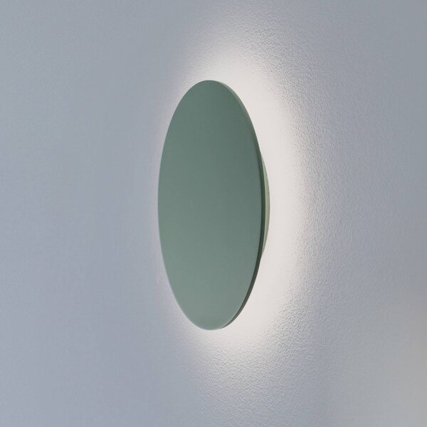 Argon LED nástěnné světlo Orios Plus, zelené, Ø 30 cm, ocel, Zelená, Obývací pokoj / jídelna, kov, Moderní