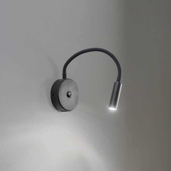 TK Lighting Nástěnné světlo Lagos USB, 27 cm, černé, lampa na čtení, G9, Černá, Ložnice, kov, Moderní, Nástěnné bodové svítidlo